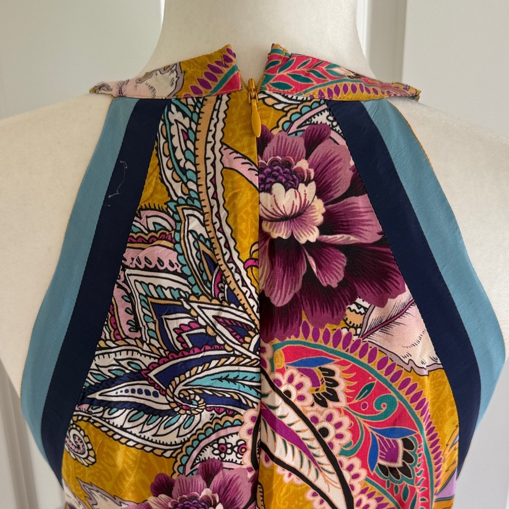 NWT By Anthropologie Halter Tiered Maxi Dress Size 4 - Picture 11 of 12